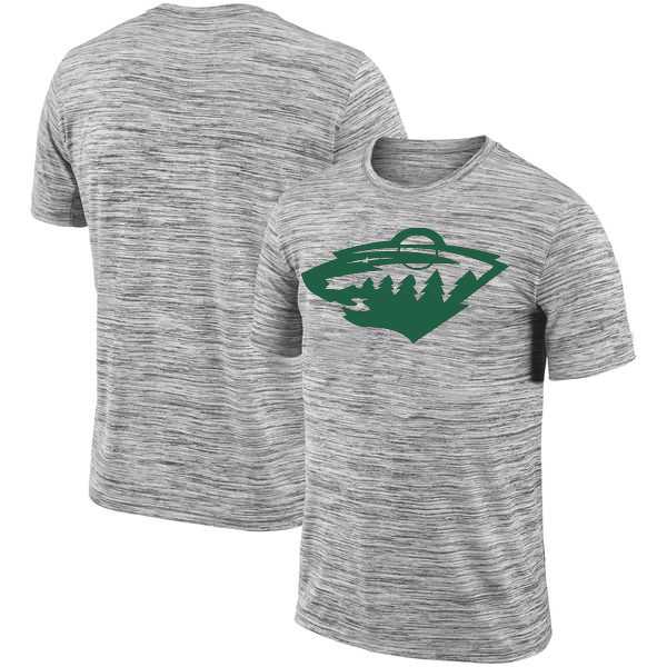 Minnesota Wild 2018 Heathered Black Sideline Legend Velocity Travel Performance T-Shirt,We sell and wholesale Minnesota Wild 2018 Heathered Black Sideline Legend Velocity Travel Performance T-Shirt on line form chian!